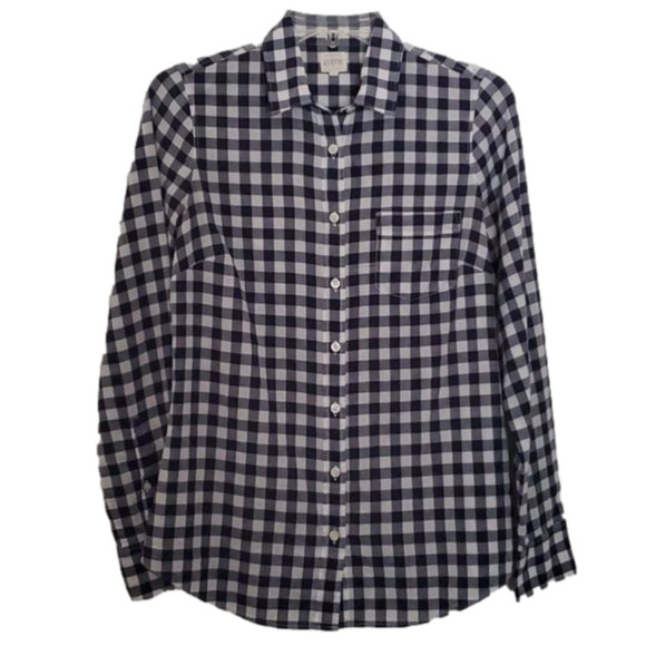 J. Crew Tops - J. Crew Women's Fitted Plaid Button Down Size XS